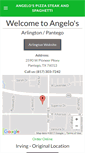 Mobile Screenshot of angelosspaghetti.com